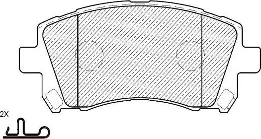 Klaxcar France 24108z - Комплект спирачно феродо, дискови спирачки vvparts.bg