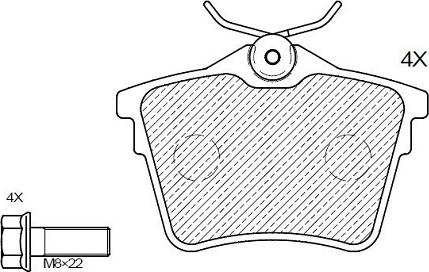 Klaxcar France 24114z - Комплект спирачно феродо, дискови спирачки vvparts.bg