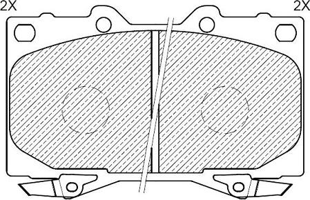 Klaxcar France 24123z - Комплект спирачно феродо, дискови спирачки vvparts.bg