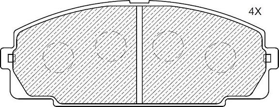 Klaxcar France 24127z - Комплект спирачно феродо, дискови спирачки vvparts.bg