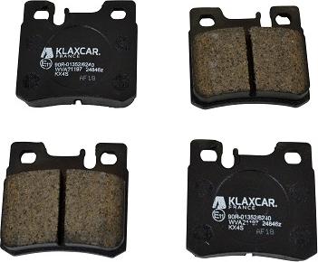 Klaxcar France 24846z - Комплект спирачно феродо, дискови спирачки vvparts.bg