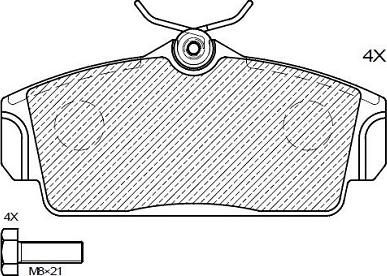 Klaxcar France 24855z - Комплект спирачно феродо, дискови спирачки vvparts.bg