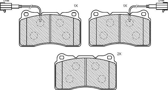 Klaxcar France 24866z - Комплект спирачно феродо, дискови спирачки vvparts.bg