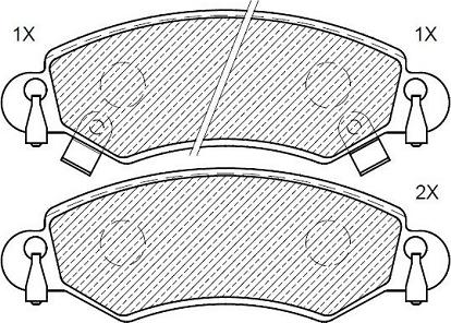 Klaxcar France 24860z - Комплект спирачно феродо, дискови спирачки vvparts.bg