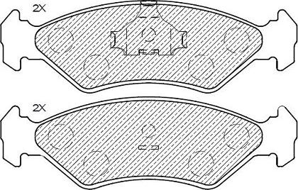 Klaxcar France 24818z - Комплект спирачно феродо, дискови спирачки vvparts.bg