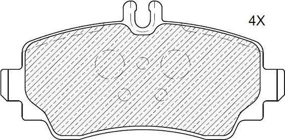 Klaxcar France 24839z - Комплект спирачно феродо, дискови спирачки vvparts.bg