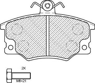 Klaxcar France 24337z - Комплект спирачно феродо, дискови спирачки vvparts.bg