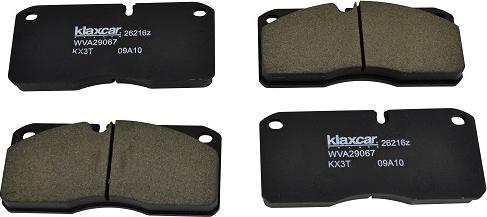 Klaxcar France 26216z - Комплект спирачно феродо, дискови спирачки vvparts.bg
