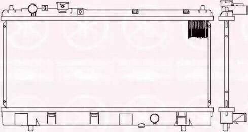 Klokkerholm 3475302151 - Радиатор, охлаждане на двигателя vvparts.bg