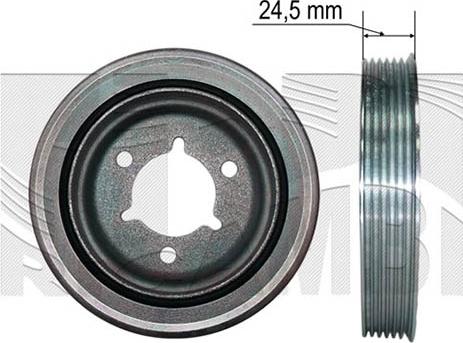 KM International FI15680 - Ремъчна шайба, колянов вал vvparts.bg