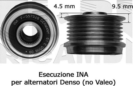 KM International FI17900 - Ремъчна шайба, генератор vvparts.bg