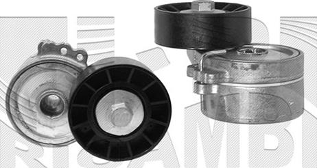 KM International FI7980 - Ремъчен обтегач, пистов ремък vvparts.bg