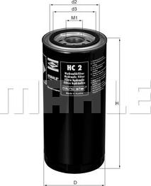KNECHT HC 2 - Хидравличен филтър, автоматична предавателна кутия vvparts.bg