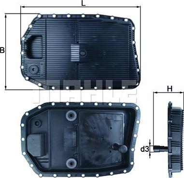 KNECHT HX 154 - Маслена вана (картер), автоматична трансмисия vvparts.bg