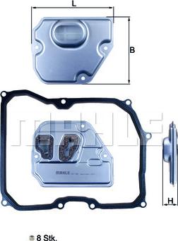 KNECHT HX 169KIT - Хидравличен филтър, автоматична предавателна кутия vvparts.bg