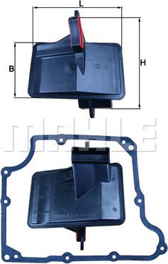 KNECHT HX 166D - Хидравличен филтър, автоматична предавателна кутия vvparts.bg