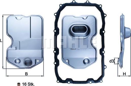 KNECHT HX 160KIT - Хидравличен филтър, автоматична предавателна кутия vvparts.bg