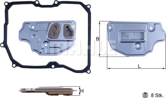 KNECHT HX 256D - Хидравличен филтър, автоматична предавателна кутия vvparts.bg