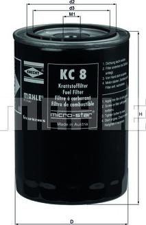 KNECHT KC 8 - Горивен филтър vvparts.bg