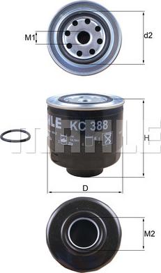 KNECHT KC 388D - Горивен филтър vvparts.bg