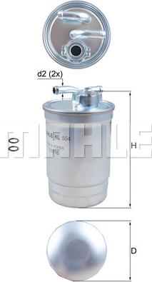 KNECHT KL 554D - Горивен филтър vvparts.bg