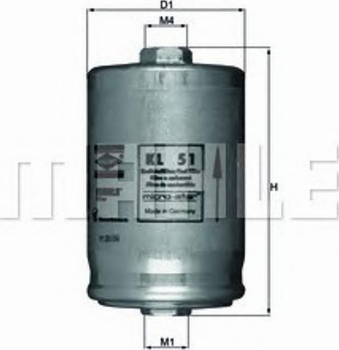 KNECHT KL 51 - Горивен филтър vvparts.bg