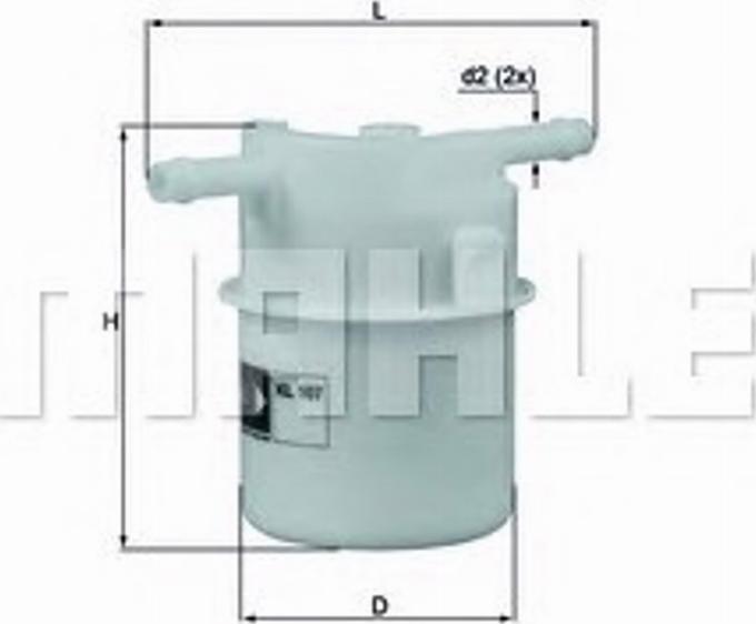 KNECHT KL107 - Горивен филтър vvparts.bg