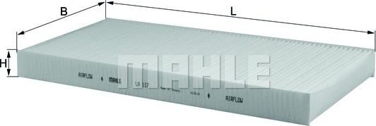 KNECHT LA 117 - Филтър купе (поленов филтър) vvparts.bg