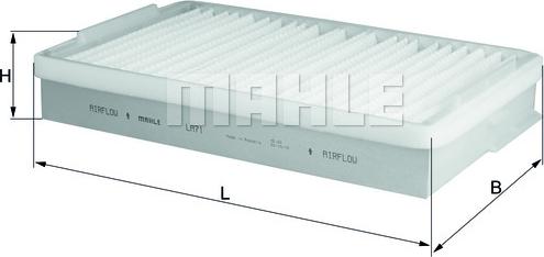 KNECHT LA 71 - Филтър купе (поленов филтър) vvparts.bg