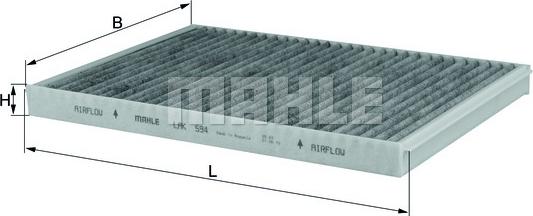 KNECHT LAK 594 - Филтър купе (поленов филтър) vvparts.bg