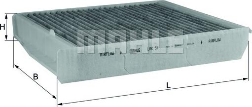 KNECHT LAK 54 - Филтър купе (поленов филтър) vvparts.bg