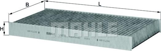 KNECHT LAK 56 - Филтър купе (поленов филтър) vvparts.bg