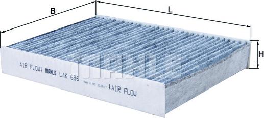 KNECHT LAK 686 - Филтър купе (поленов филтър) vvparts.bg