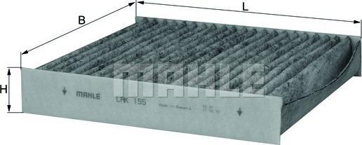 KNECHT LAK 155 - Филтър купе (поленов филтър) vvparts.bg