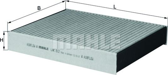 KNECHT LAK 812 - Филтър купе (поленов филтър) vvparts.bg