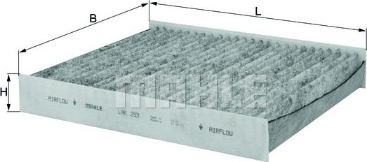 KNECHT LAK 293 - Филтър купе (поленов филтър) vvparts.bg