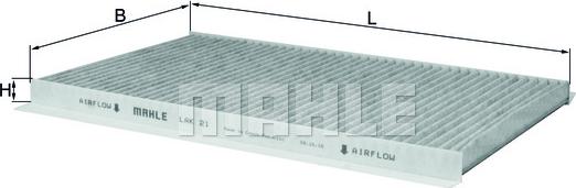 KNECHT LAK 21 - Филтър купе (поленов филтър) vvparts.bg