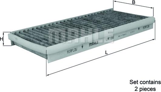 KNECHT LAK 235/S - Филтър купе (поленов филтър) vvparts.bg