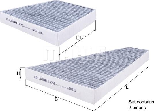 KNECHT LAK 225/S - Филтър купе (поленов филтър) vvparts.bg