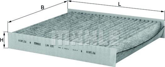 KNECHT LAK 220 - Филтър купе (поленов филтър) vvparts.bg