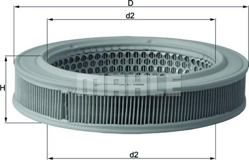 KNECHT LX 552 - Въздушен филтър vvparts.bg