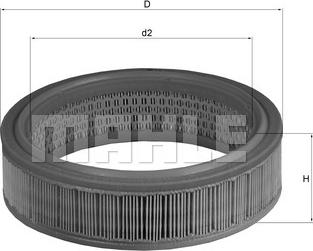 KNECHT LX 158 - Въздушен филтър vvparts.bg