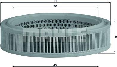 KNECHT LX 166 - Въздушен филтър vvparts.bg