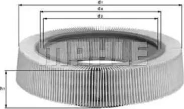 KNECHT LX 65 - Въздушен филтър vvparts.bg