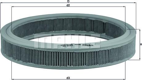 KNECHT LX 115 - Въздушен филтър vvparts.bg