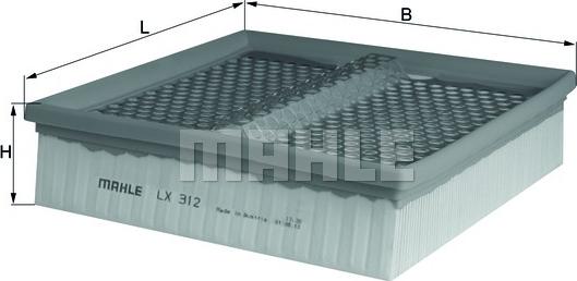 KNECHT LX 312 - Въздушен филтър vvparts.bg