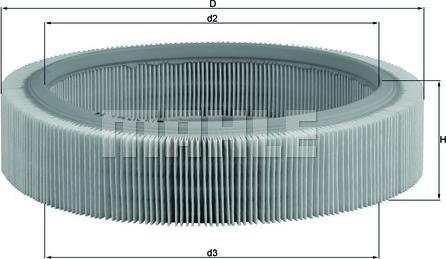 KNECHT LX 317 - Въздушен филтър vvparts.bg