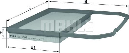 KNECHT LX 3306 - Въздушен филтър vvparts.bg