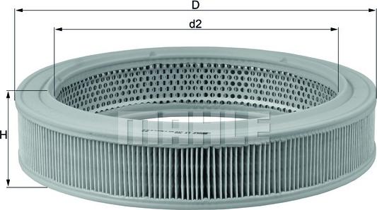 KNECHT LX 208 - Въздушен филтър vvparts.bg