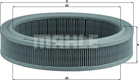 KNECHT LX 202 - Въздушен филтър vvparts.bg